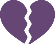 Broken heart icon